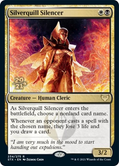 Silverquill Silencer [Strixhaven: School of Mages Prerelease Promos] | Shuffle n Cut Hobbies & Games