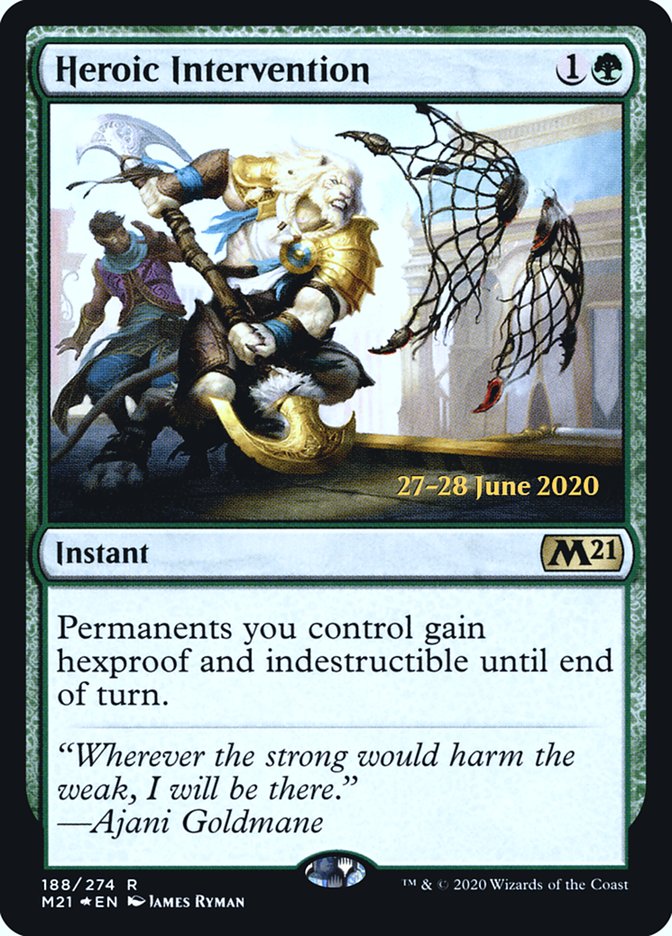 Heroic Intervention [Core Set 2021 Prerelease Promos] | Shuffle n Cut Hobbies & Games