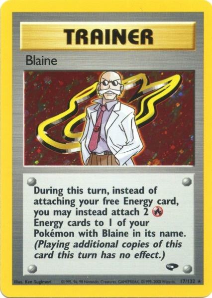 Blaine (17/132) [Gym Challenge Unlimited] | Shuffle n Cut Hobbies & Games