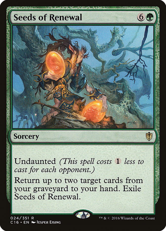 Seeds of Renewal [Commander 2016] | Shuffle n Cut Hobbies & Games