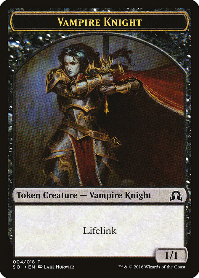 Vampire Knight Token [Shadows over Innistrad Tokens] | Shuffle n Cut Hobbies & Games