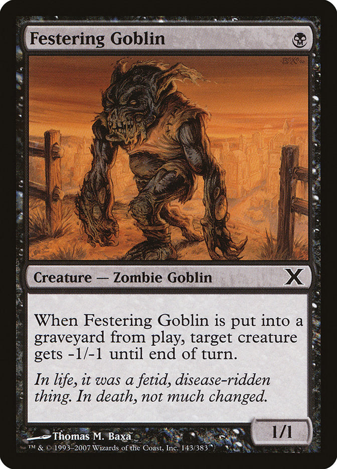 Festering Goblin [Tenth Edition] | Shuffle n Cut Hobbies & Games