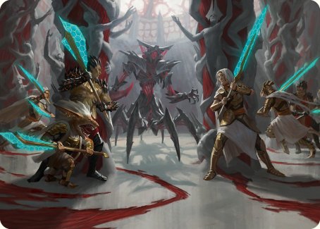 Goldwardens' Gambit Art Card [Phyrexia: All Will Be One Art Series] | Shuffle n Cut Hobbies & Games