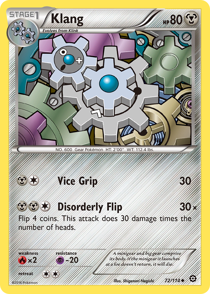 Klang (72/114) [XY: Steam Siege] | Shuffle n Cut Hobbies & Games