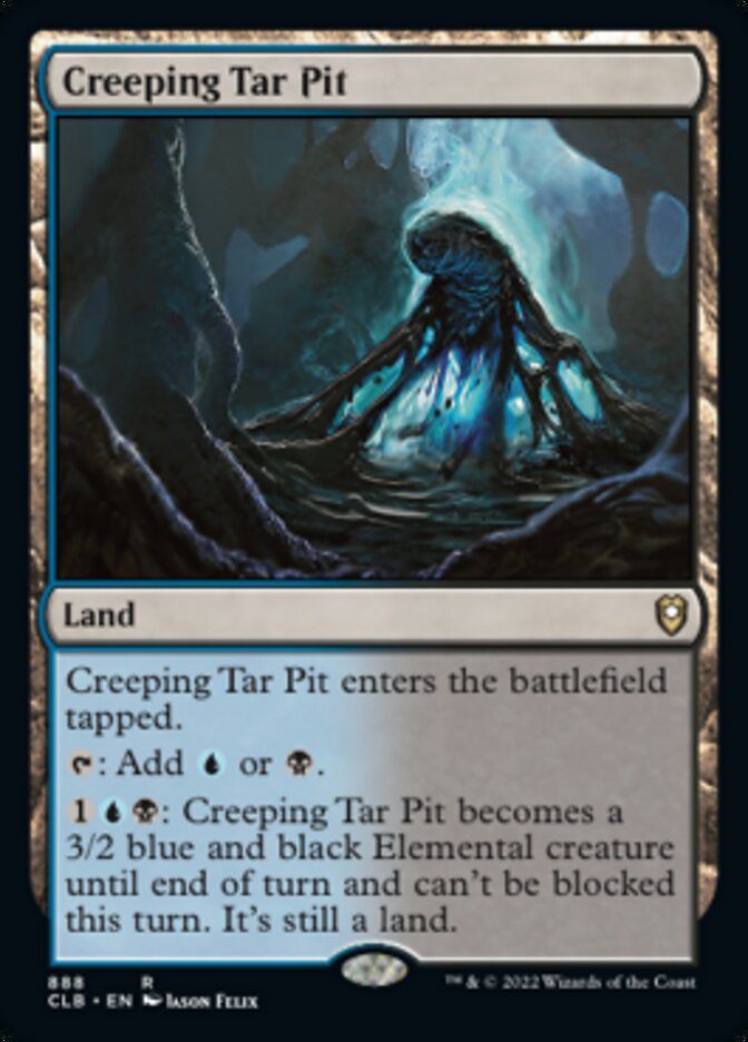 Creeping Tar Pit [Commander Legends: Battle for Baldur's Gate] | Shuffle n Cut Hobbies & Games