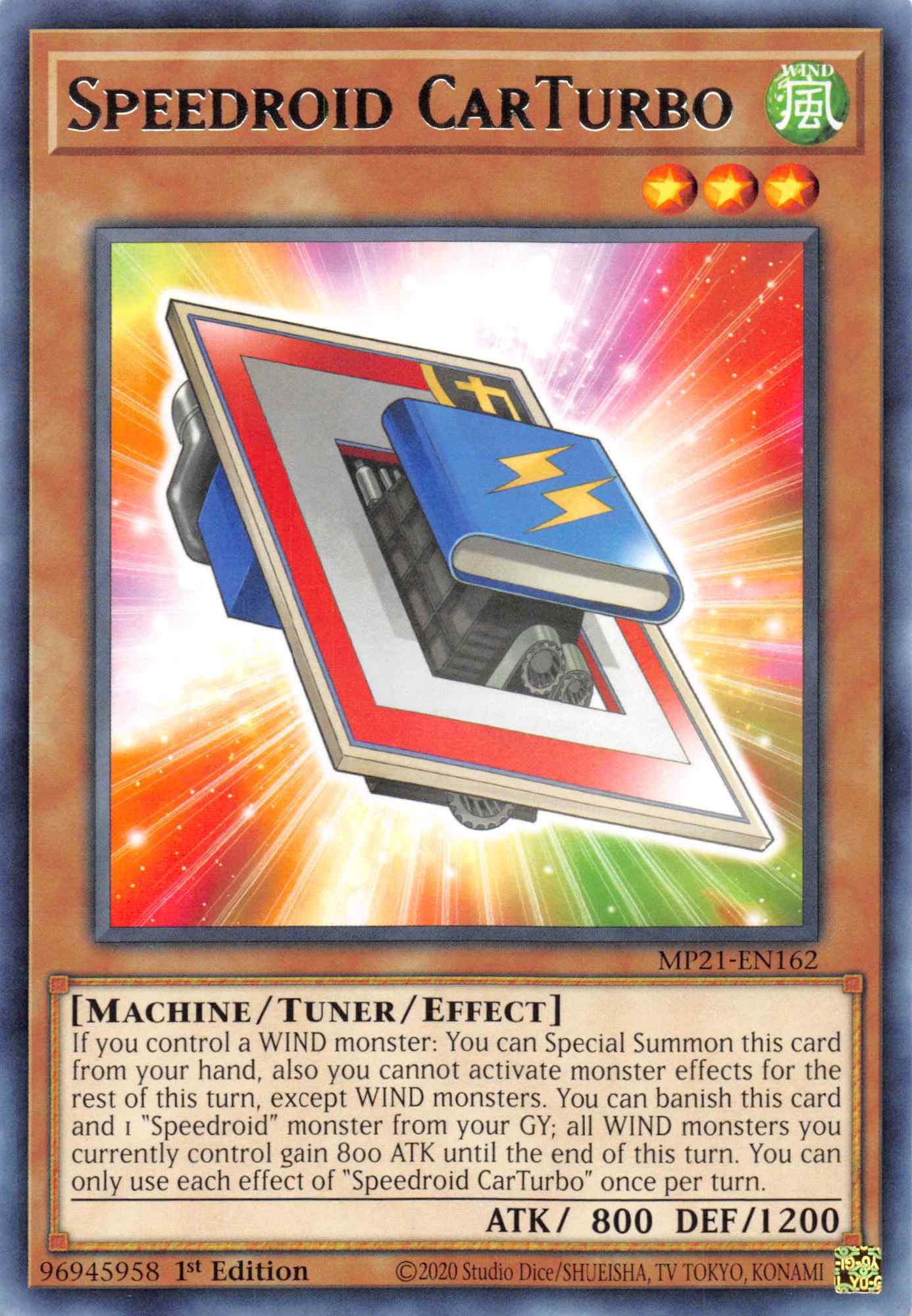 Speedroid CarTurbo [MP21-EN162] Rare | Shuffle n Cut Hobbies & Games