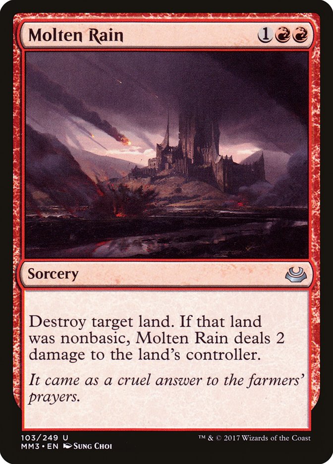 Molten Rain [Modern Masters 2017] | Shuffle n Cut Hobbies & Games