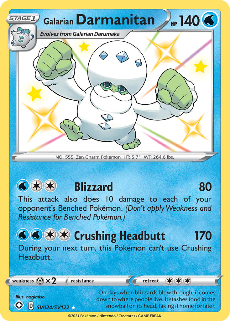 Galarian Darmanitan (SV024/SV122) [Sword & Shield: Shining Fates] | Shuffle n Cut Hobbies & Games