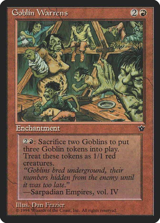 Goblin Warrens [Fallen Empires] | Shuffle n Cut Hobbies & Games