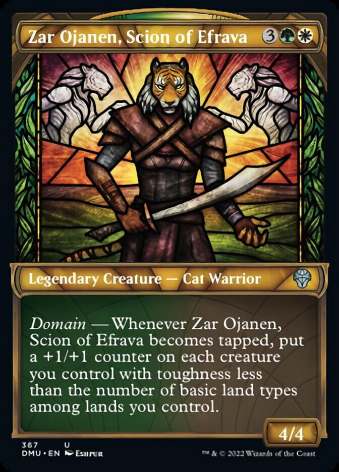 Zar Ojanen, Scion of Efrava (Showcase Textured) [Dominaria United] | Shuffle n Cut Hobbies & Games