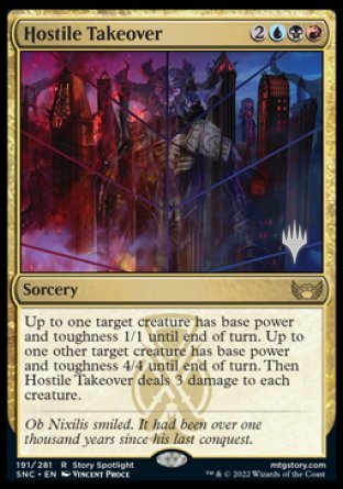 Hostile Takeover (Promo Pack) [Streets of New Capenna Promos] | Shuffle n Cut Hobbies & Games