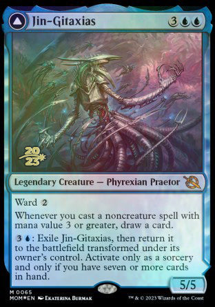 Jin-Gitaxias // The Great Synthesis [March of the Machine Prerelease Promos] | Shuffle n Cut Hobbies & Games