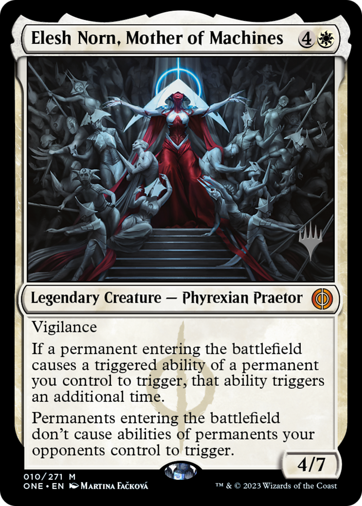 Elesh Norn, Mother of Machines (Promo Pack) [Phyrexia: All Will Be One Promos] | Shuffle n Cut Hobbies & Games
