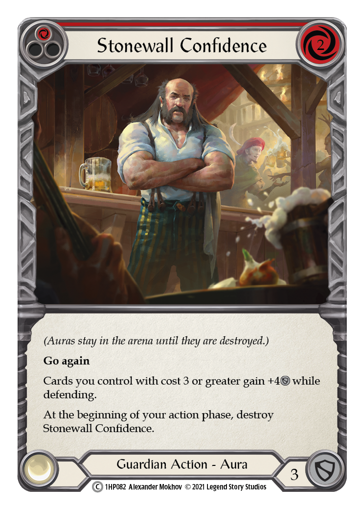 Stonewall Confidence (Red) [1HP082] | Shuffle n Cut Hobbies & Games