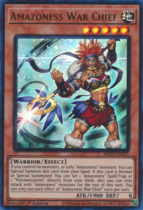 Amazoness War Chief [MP23-EN221] Ultra Rare | Shuffle n Cut Hobbies & Games