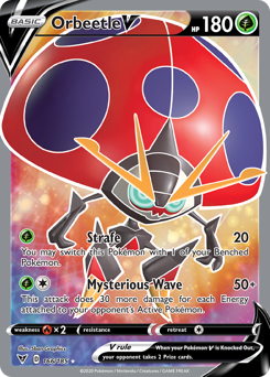 Orbeetle V (166/185) [Sword & Shield: Vivid Voltage] | Shuffle n Cut Hobbies & Games