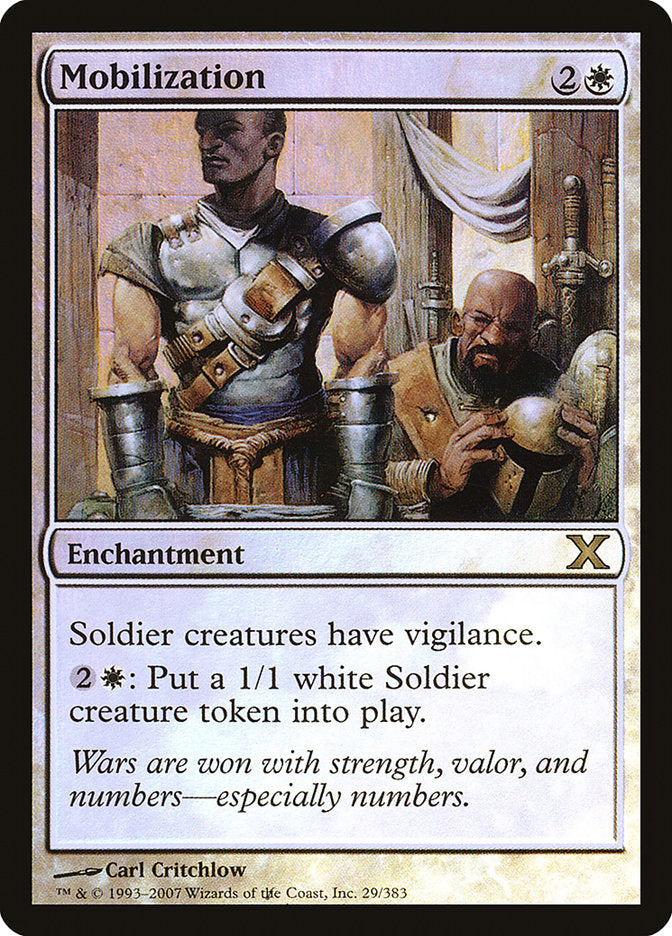 Mobilization (Premium Foil) [Tenth Edition] | Shuffle n Cut Hobbies & Games
