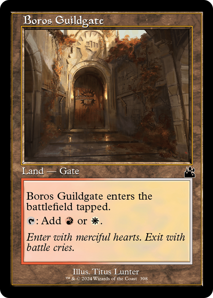 Boros Guildgate (Retro Frame) [Ravnica Remastered] | Shuffle n Cut Hobbies & Games