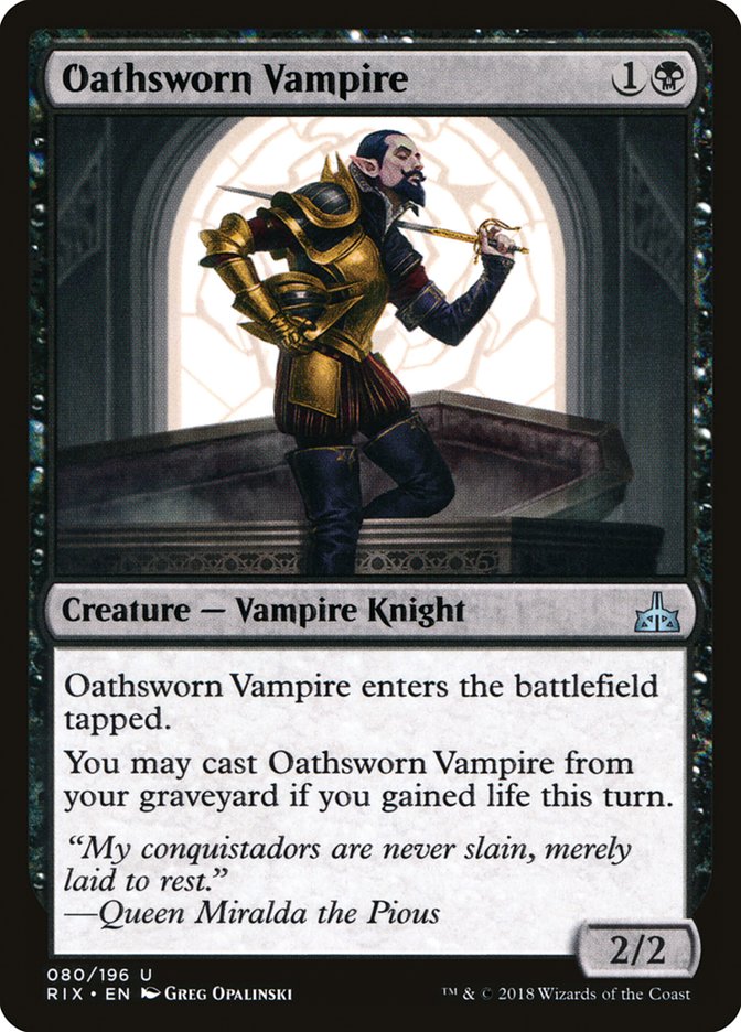 Oathsworn Vampire [Rivals of Ixalan] | Shuffle n Cut Hobbies & Games