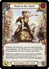 Pedal to the Metal (Yellow) [ARC012-R] 1st Edition Normal | Shuffle n Cut Hobbies & Games