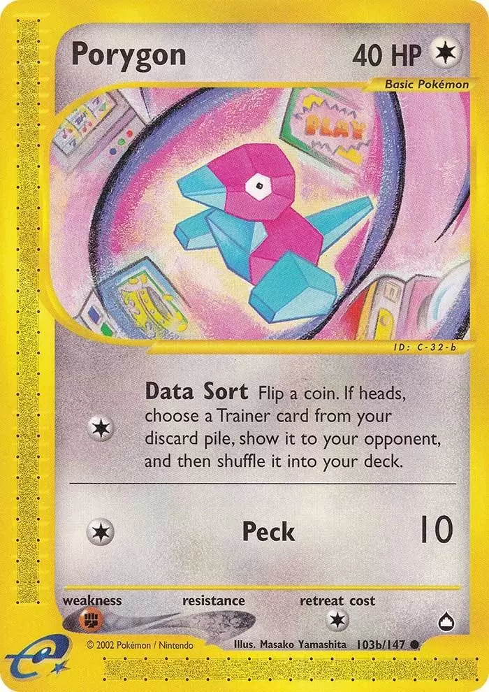 Porygon (103b/147) [Aquapolis] | Shuffle n Cut Hobbies & Games