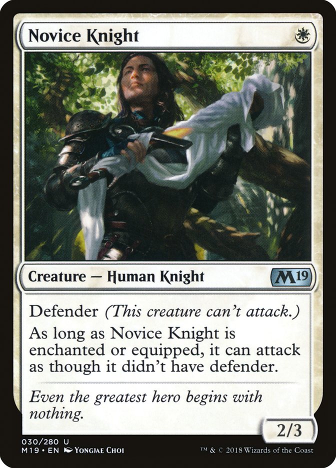 Novice Knight [Core Set 2019] | Shuffle n Cut Hobbies & Games