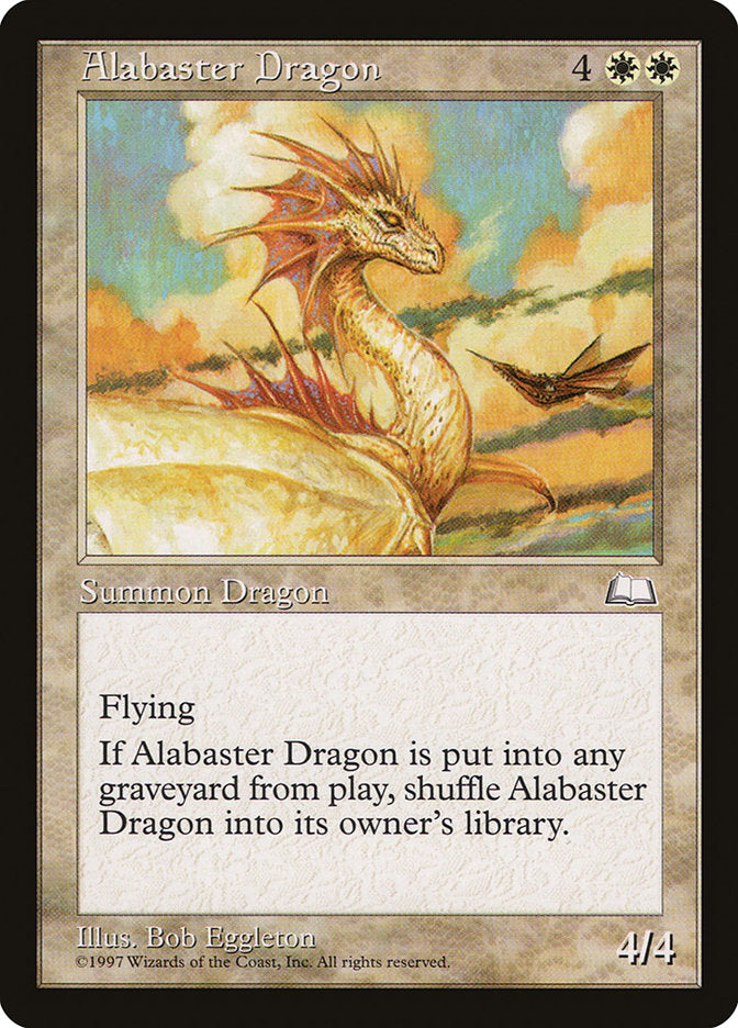 Alabaster Dragon [Weatherlight] | Shuffle n Cut Hobbies & Games