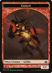 Goblin // Boar Double-Sided Token [Planechase Anthology Tokens] | Shuffle n Cut Hobbies & Games