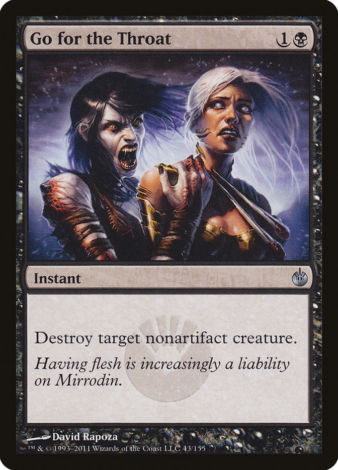 Go for the Throat [Mirrodin Besieged] | Shuffle n Cut Hobbies & Games