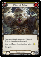 Primeval Bellow (Yellow) [WTR036-C] Alpha Print Rainbow Foil | Shuffle n Cut Hobbies & Games