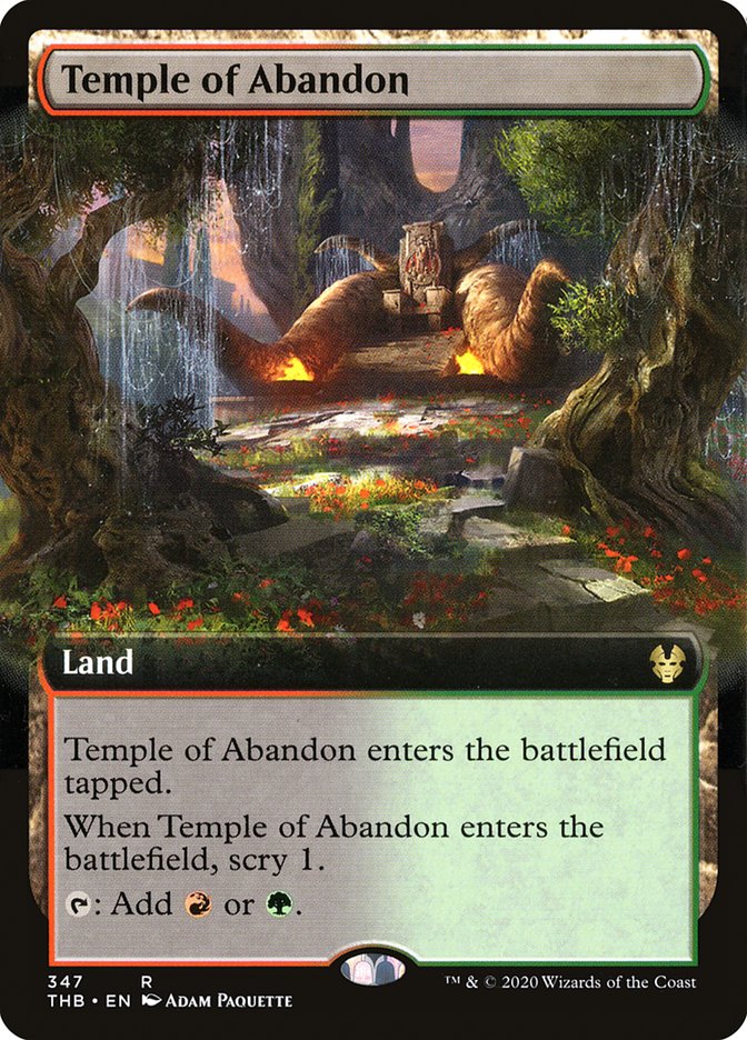 Temple of Abandon (Extended Art) [Theros Beyond Death] | Shuffle n Cut Hobbies & Games