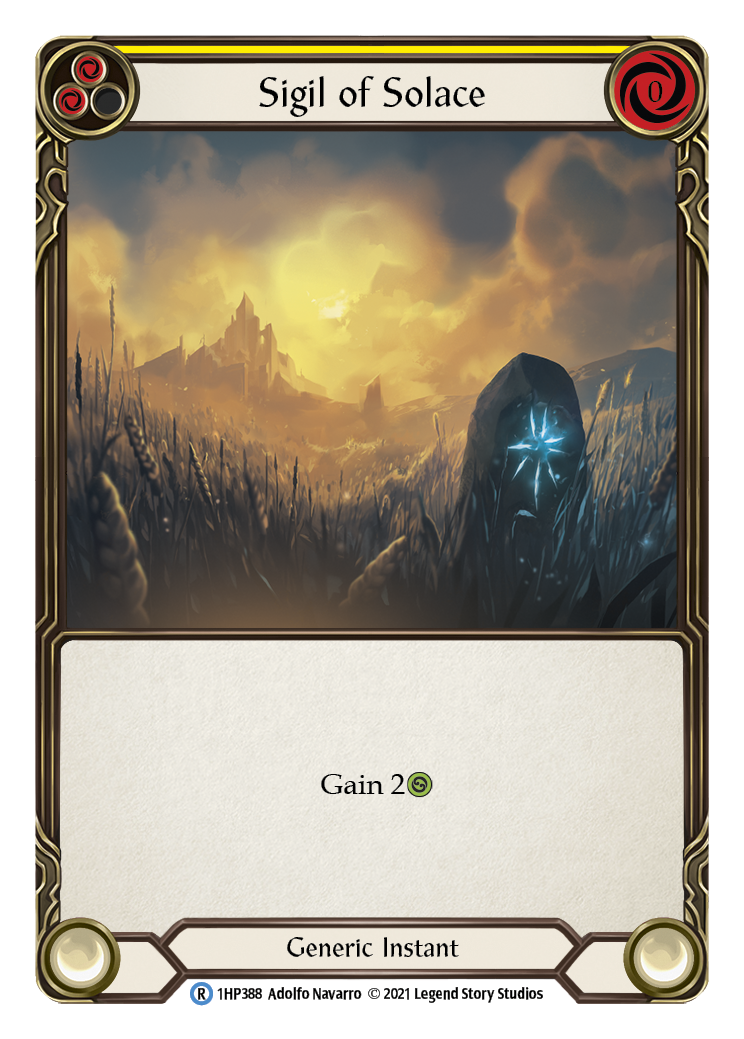 Sigil of Solace (Yellow) [1HP388] | Shuffle n Cut Hobbies & Games