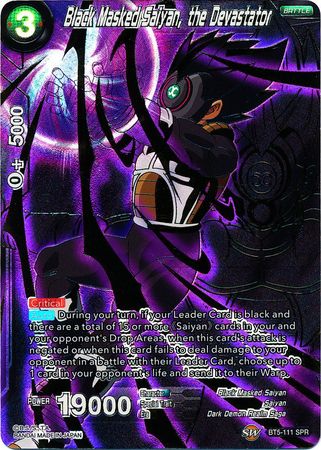 Black Masked Saiyan, the Devastator (SPR) (BT5-111) [Miraculous Revival] | Shuffle n Cut Hobbies & Games