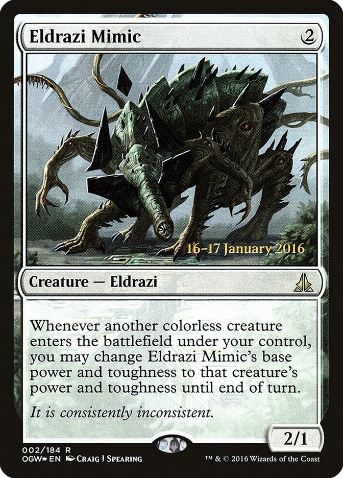 Eldrazi Mimic [Oath of the Gatewatch Prerelease Promos] | Shuffle n Cut Hobbies & Games