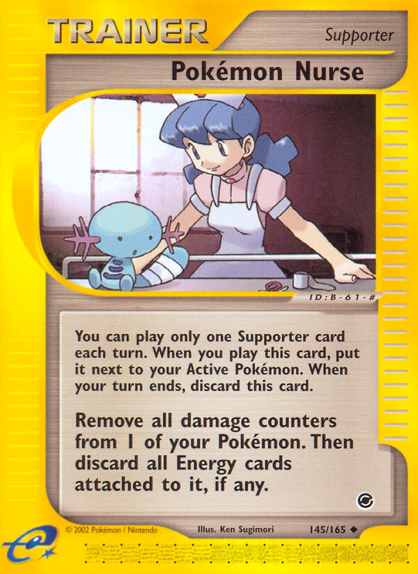 Pokemon Nurse (145/165) [Expedition: Base Set] | Shuffle n Cut Hobbies & Games