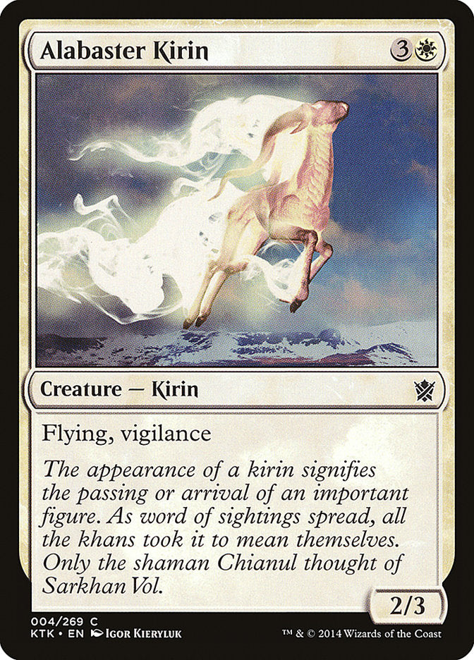 Alabaster Kirin [Khans of Tarkir] | Shuffle n Cut Hobbies & Games