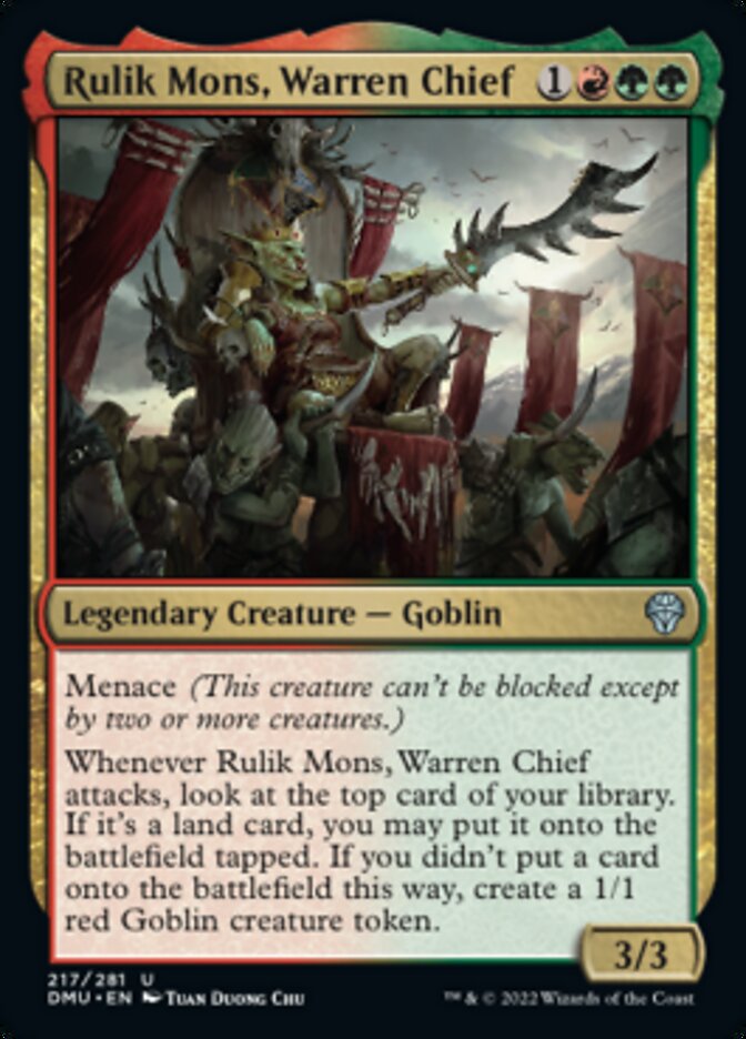 Rulik Mons, Warren Chief [Dominaria United] | Shuffle n Cut Hobbies & Games