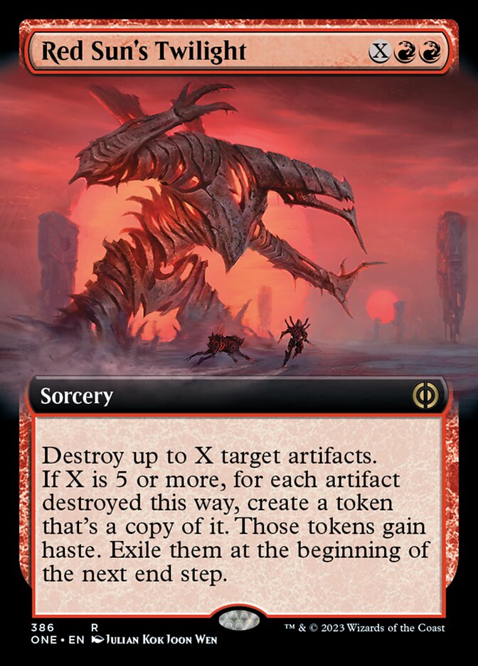 Red Sun's Twilight (Extended Art) [Phyrexia: All Will Be One] | Shuffle n Cut Hobbies & Games