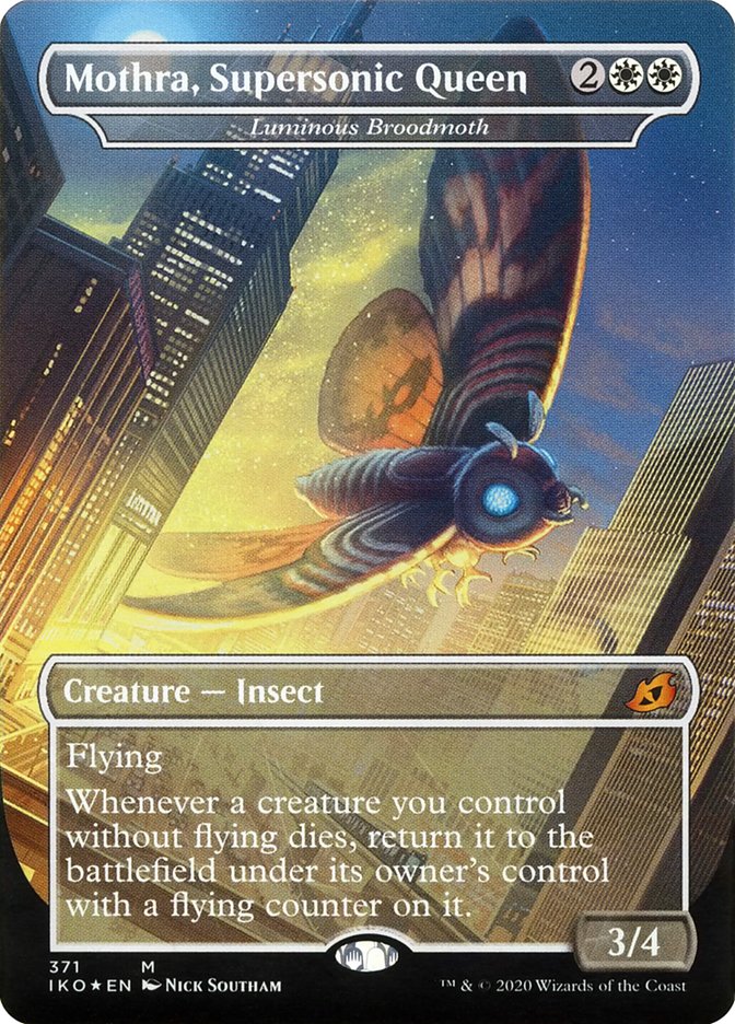 Luminous Broodmoth - Mothra, Supersonic Queen (Godzilla Series) [Ikoria: Lair of Behemoths] | Shuffle n Cut Hobbies & Games