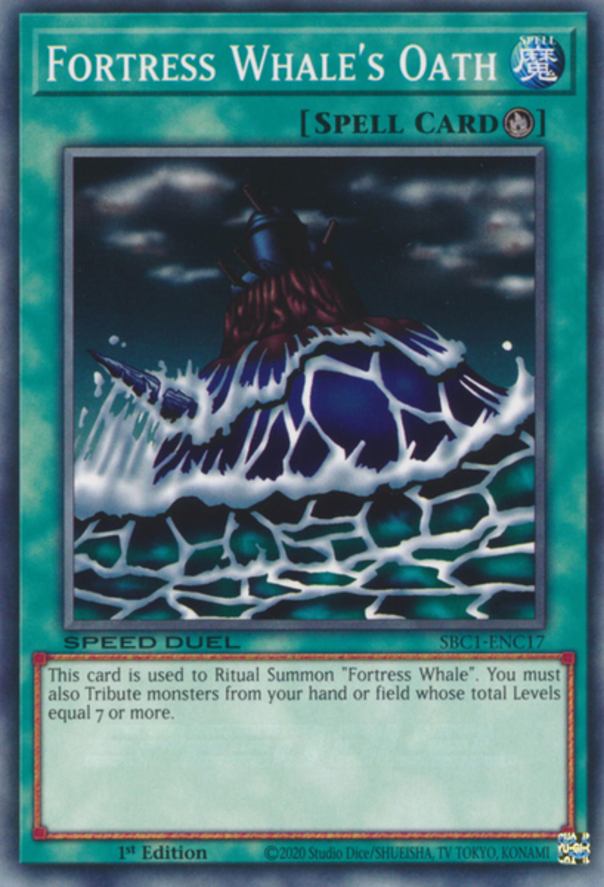 Fortress Whale's Oath [SBC1-ENC17] Common | Shuffle n Cut Hobbies & Games