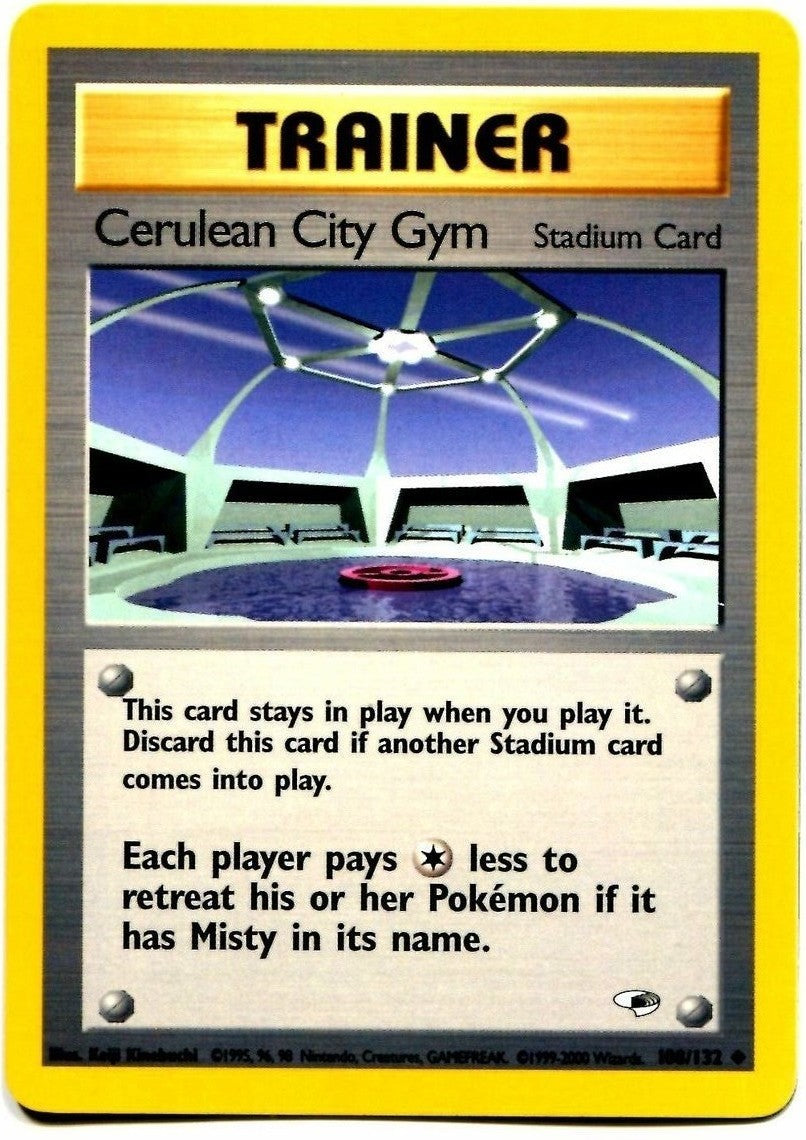 Cerulean City Gym (108/132) [Gym Heroes Unlimited] | Shuffle n Cut Hobbies & Games
