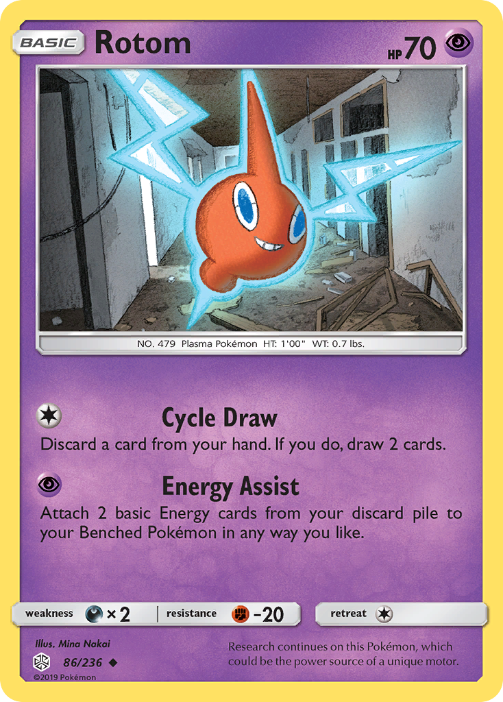 Rotom (86/236) [Sun & Moon: Cosmic Eclipse] | Shuffle n Cut Hobbies & Games