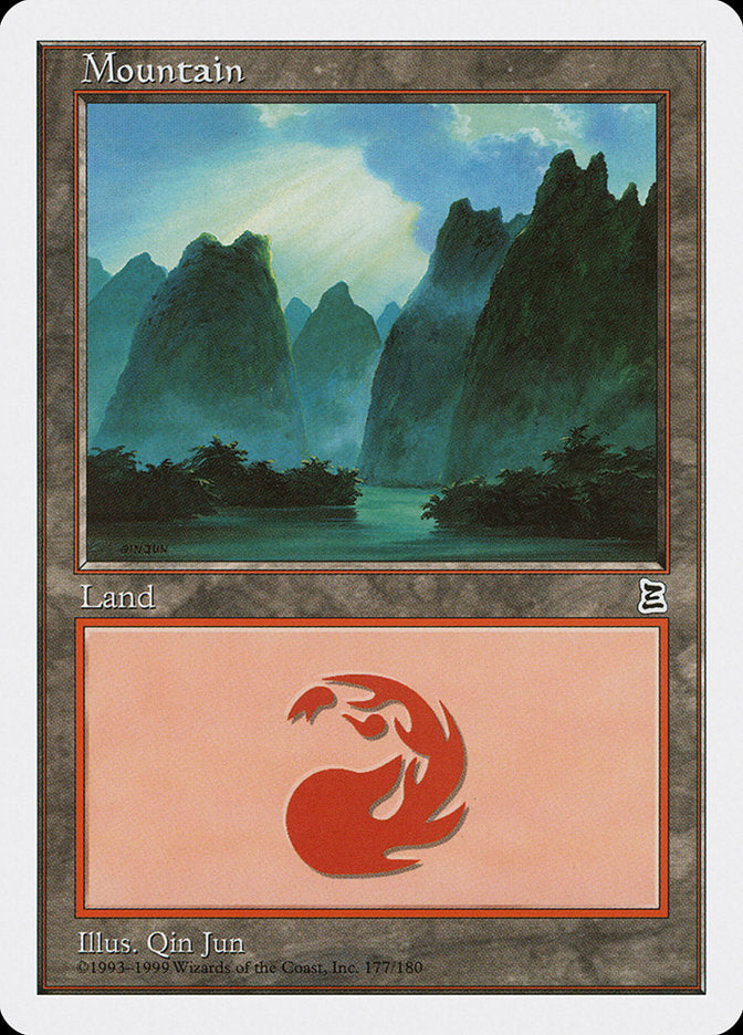 Mountain (177) [Portal Three Kingdoms] | Shuffle n Cut Hobbies & Games