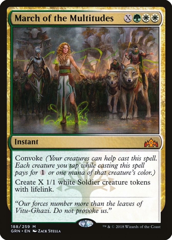 March of the Multitudes [Guilds of Ravnica] | Shuffle n Cut Hobbies & Games