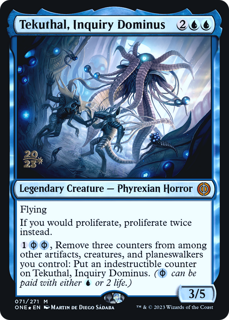 Tekuthal, Inquiry Dominus [Phyrexia: All Will Be One Prerelease Promos] | Shuffle n Cut Hobbies & Games