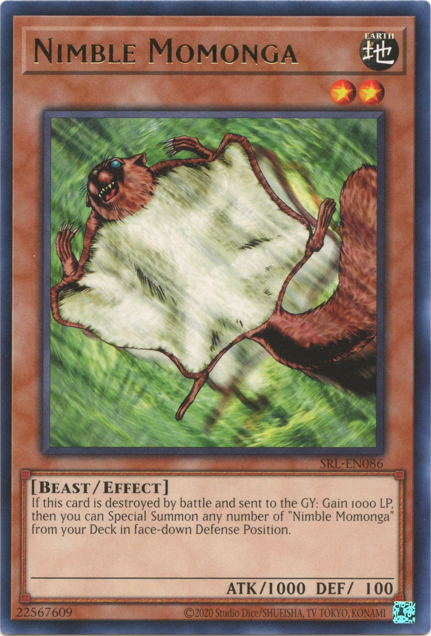 Nimble Momonga (25th Anniversary) [SRL-EN086] Rare | Shuffle n Cut Hobbies & Games