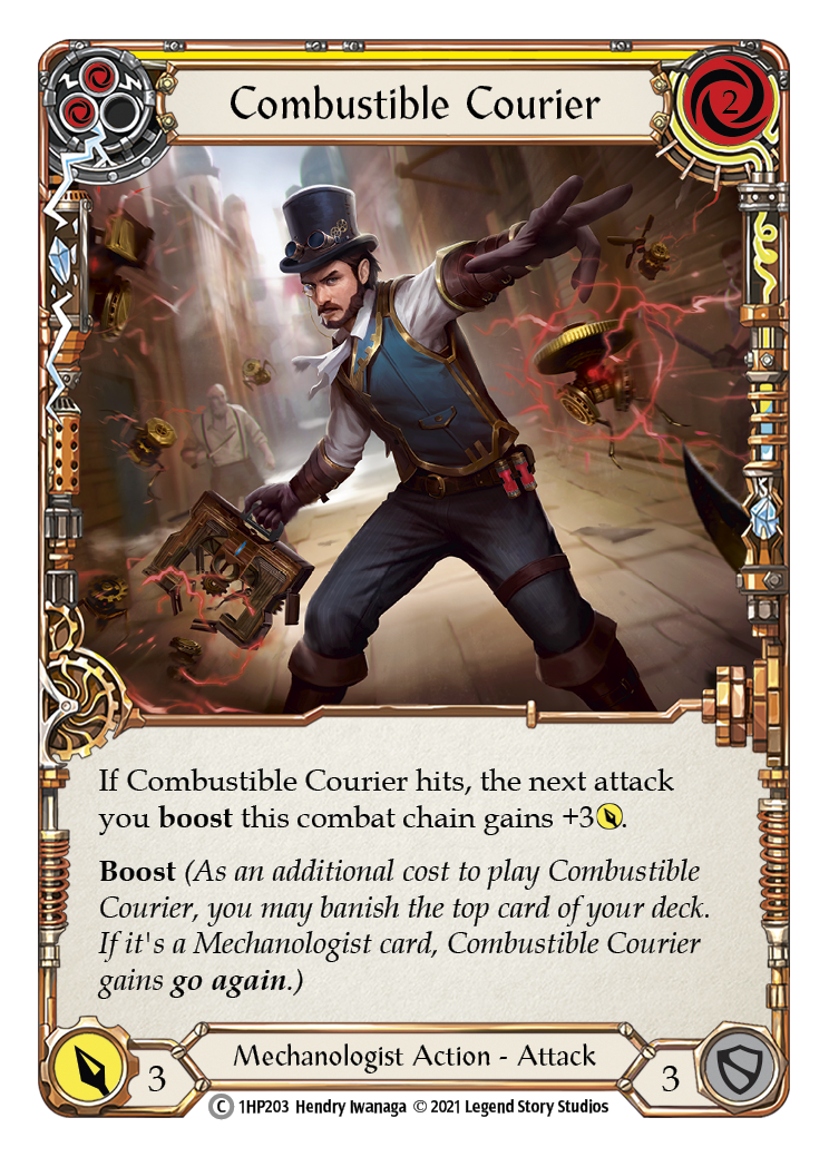 Combustible Courier (Yellow) [1HP203] | Shuffle n Cut Hobbies & Games