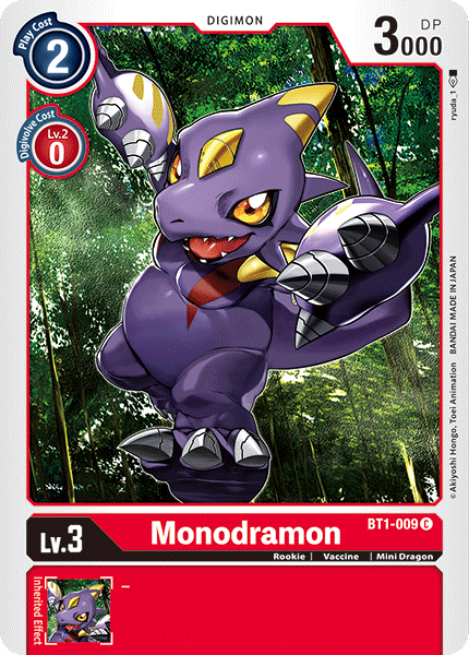 Monodramon [BT1-009] [Release Special Booster Ver.1.0] | Shuffle n Cut Hobbies & Games