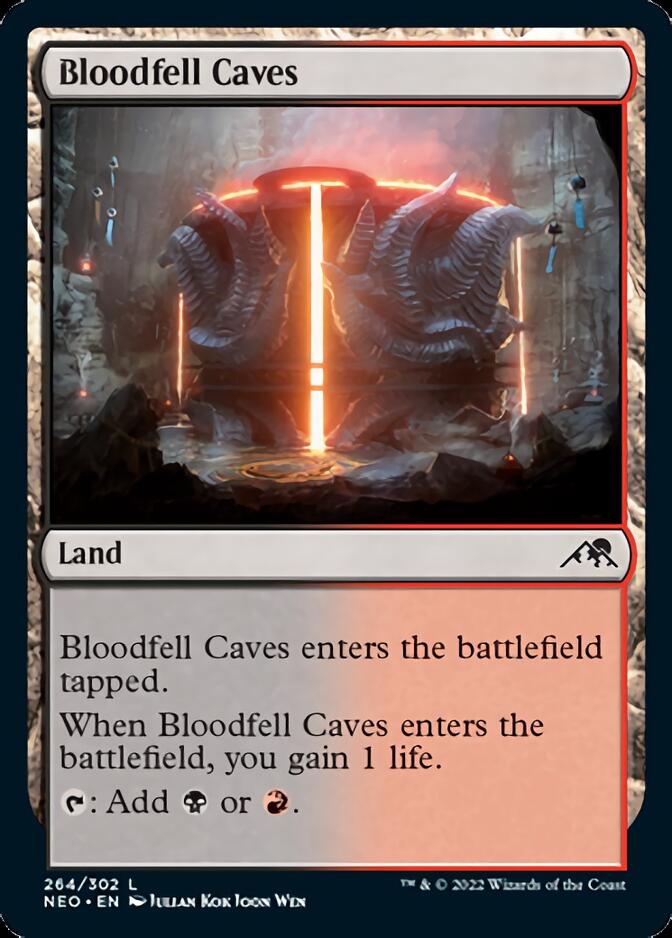 Bloodfell Caves [Kamigawa: Neon Dynasty] | Shuffle n Cut Hobbies & Games