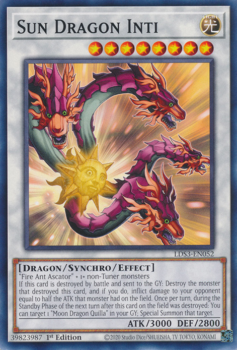 Sun Dragon Inti [LDS3-EN052] Common | Shuffle n Cut Hobbies & Games